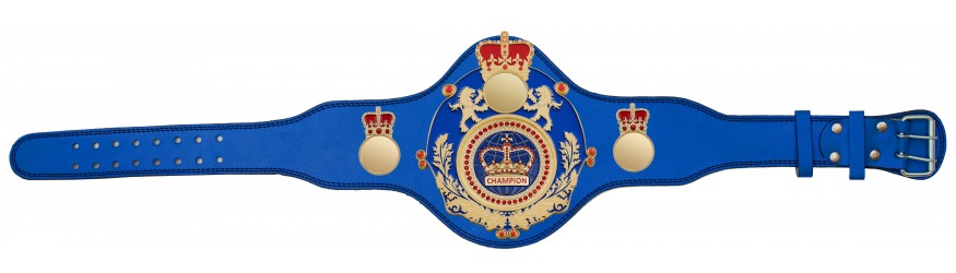 QUEENSBURY PLT LEATHER BLUE CHAMPION CROWN CHAMPIONSHIP BELT - PLTQUEEN/BLUE/G/BLUGEM - AVAILABLE IN 4 COLOURS QUEENSBURY PLT LEATHER BLUE CHAMPION CROWN CHAMPIONSHIP BELT - PLTQUEEN/BLUE/G/BLUGEM - AVAILABLE IN 4 COLOURS